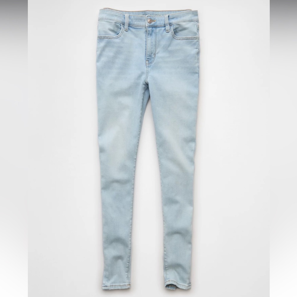 NWT American Eagle Next Level Hi-Rise Jegging (Worn Out Blue) - Size 12